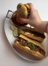 Slow-Cooked Birria Sandwich