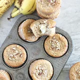 Cream Cheese Filled Banana Bread Muffins