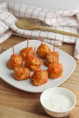 Slow Cooker Buffalo Chicken Meatballs Recipe