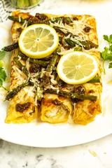 Chicken Asparagus Crepes