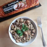 Pressure Cooker Slow Smoked Mesquite Pork Risotto