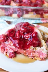 Overnight Cherry Baked French Toast Casserole