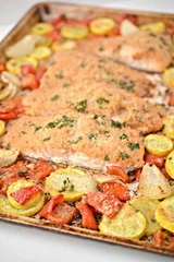 Keto Parmesan Crusted Baked Salmon