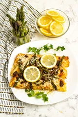 Chicken Asparagus Crepes