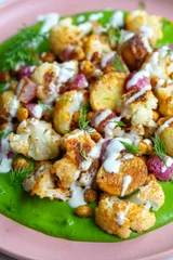 Roasted Veggie Green Goddess Bowls