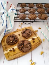 Double Chocolate Walnut Cookies