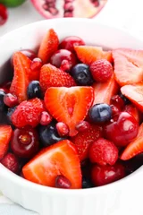Fruit Berry Salad with Honey Lime Dressing
