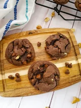 Double Chocolate Walnut Cookies