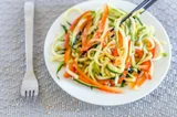 Japanese Zucchini Noodle Salad with Miso Dressing