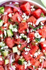 Watermelon Feta Mint Salad