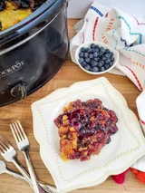 Crockpot Blueberry Lemon Dump Cake
