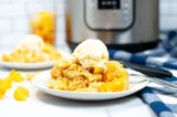 Instant Pot Peach Cobbler
