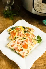 Instant Pot Tomato Bacon Spinach Frittata