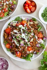 Crispy Tofu Rice Bowls