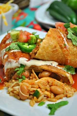 Easy Instant Pot Chicken Chimichanga