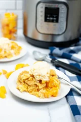 Instant Pot Peach Cobbler
