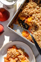 Homemade Peach Crumble