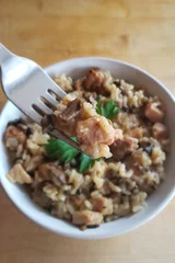 Pressure Cooker Slow Smoked Mesquite Pork Risotto