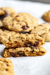 Thick & Chewy Vegan Oatmeal Cookies