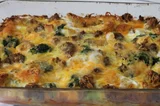 Sausage and Spinach Strata