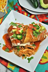 Easy Instant Pot Chicken Chimichanga