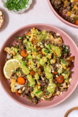 Lentil Salad with Warm Vegetables