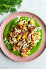 Roasted Veggie Green Goddess Bowls