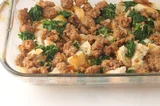 Sausage and Spinach Strata
