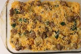 Sausage and Spinach Strata