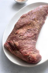 Grilled Tri Tip Roast with Santa Maria Rub & Chimichurri Sauce