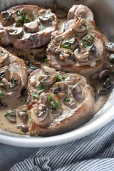 Pork Chops with Creamy Mushroom Sauce