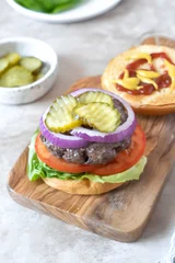Juicy Air Fryer Hamburgers