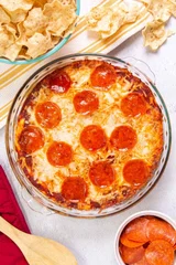 Pepperoni Pizza Dip with Cream Cheese