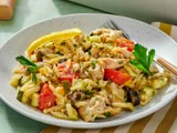 Greek Lemon Chicken Orzo Casserole