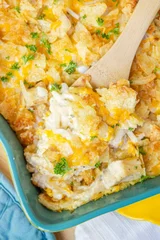 Potato Chip Chicken Casserole with Hash Browns