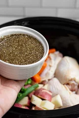 Slow Cooker Chicken Thighs and Vegetables with Herbs