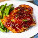 Oven Baked BBQ Boneless Chicken Thighs