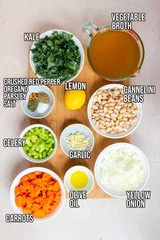 Lemony White Bean Soup with Kale