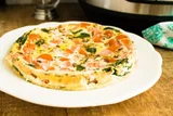 Instant Pot Tomato Bacon Spinach Frittata