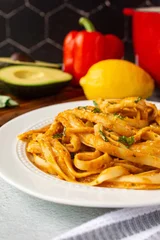 Avocado Bell Pepper Pasta