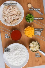 Healthy Buffalo Chicken Dip with Cottage Cheese