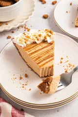 No Bake Biscoff Cookie Butter Pie