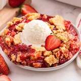 3-Ingredient Strawberry Dump Cake