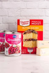 3-Ingredient Strawberry Dump Cake
