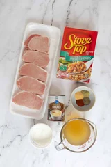 Baked Pork Chops with Stuffing