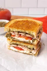 Turkey Pesto Mozzarella Sandwich