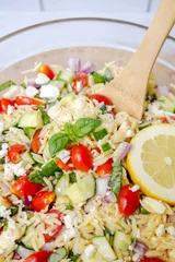 Lemon Feta Orzo Salad