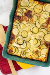 Zucchini Casserole with Eggs and Cheese