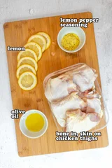 Oven Baked Lemon Pepper Chicken Thighs