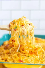 Easy Rotel Chicken Spaghetti